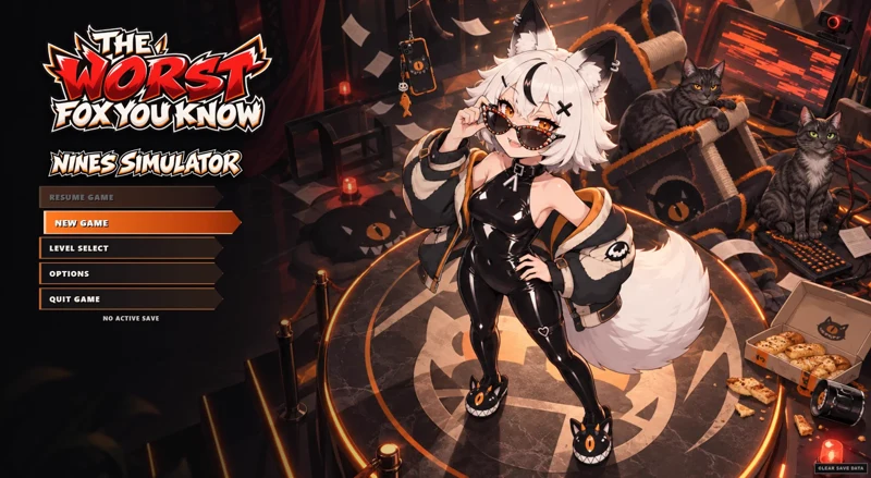 The Worst Fox You Know: Nines Simulator title screen